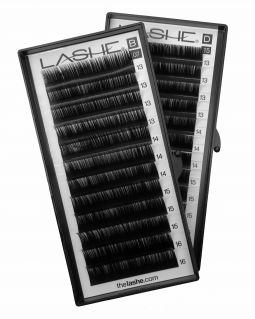 Multi Length Black Lash Extensions Tray, Long (13-16mm)